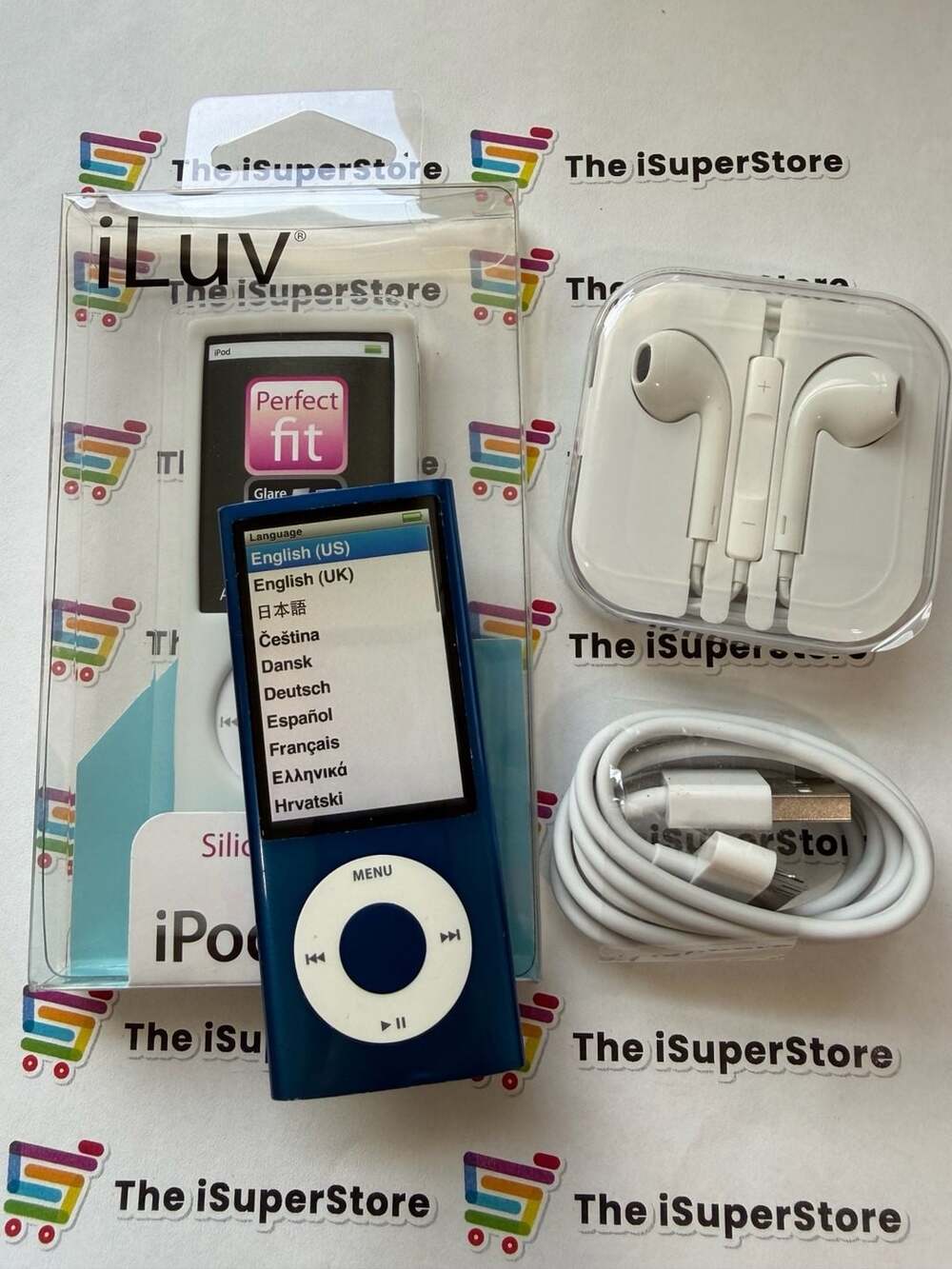 Apple iPod Nano 5th Generation Blue 8GB Model A1320 + 1 Year CPS warranty
